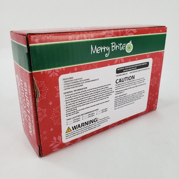 Merry Brite 70 Mini Lights Christmas Tree Multi Color Green Wire Patio Weddings - Picture 4 of 5